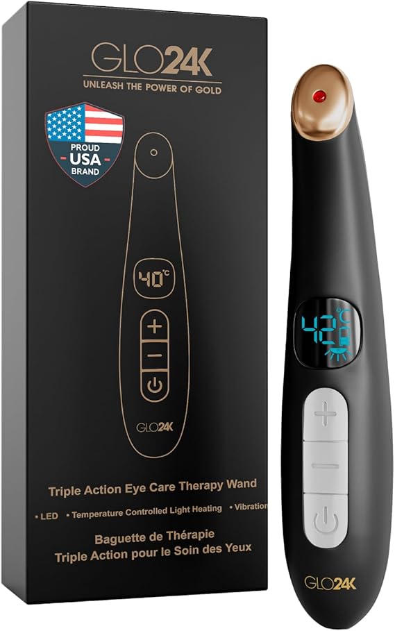 Glo24k triple action eye care therapy wand