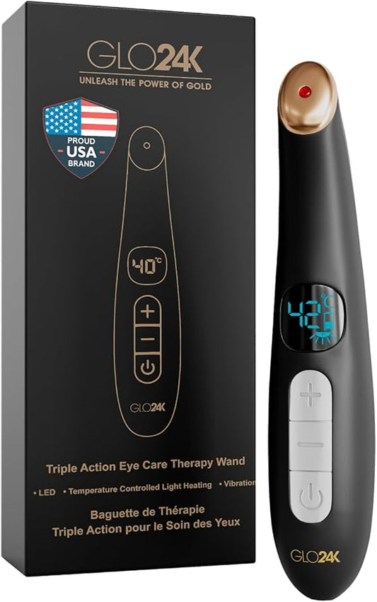 Glo24k triple action eye care therapy wand